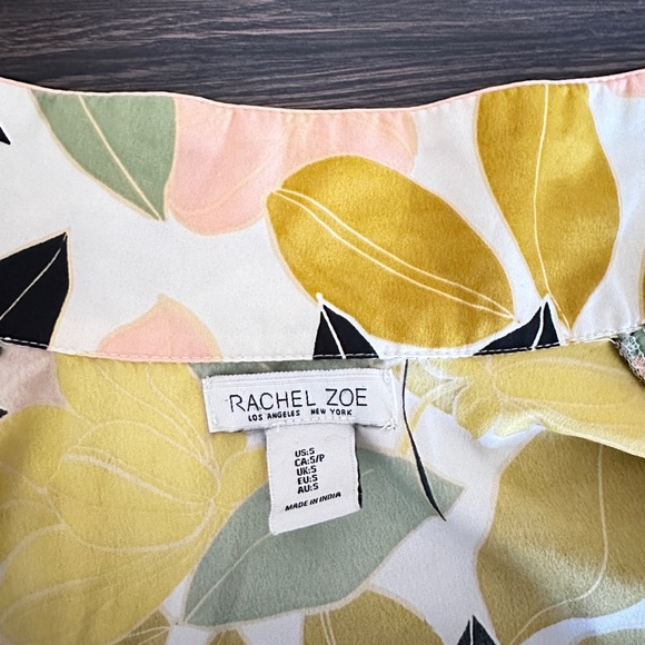 • Rachel Zoe Floral Print Lightweight Two Piece Pajama Set • Size Small • - Picture 4 of 5